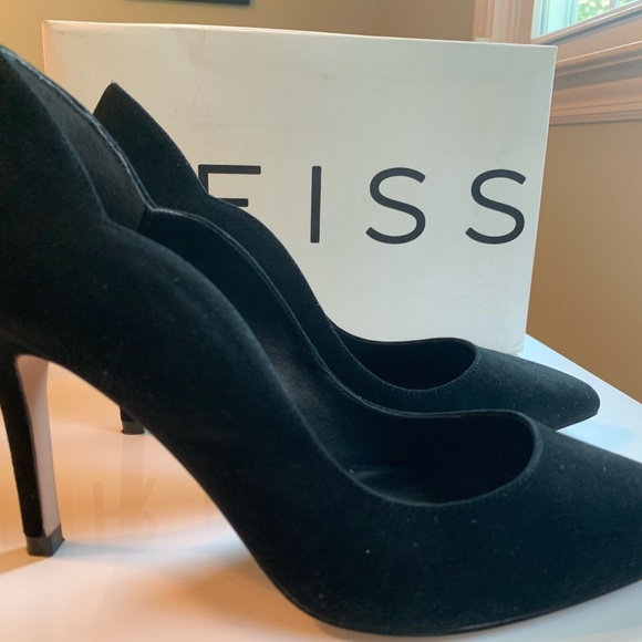 REISS Suede Black Harper Pumps EU 39 - Picture 3 of 7